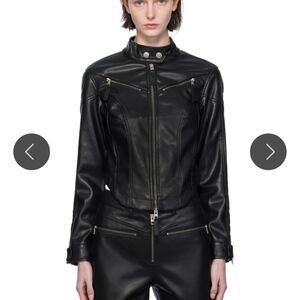 Ksubi Women's Sleek Black Leather Jacket